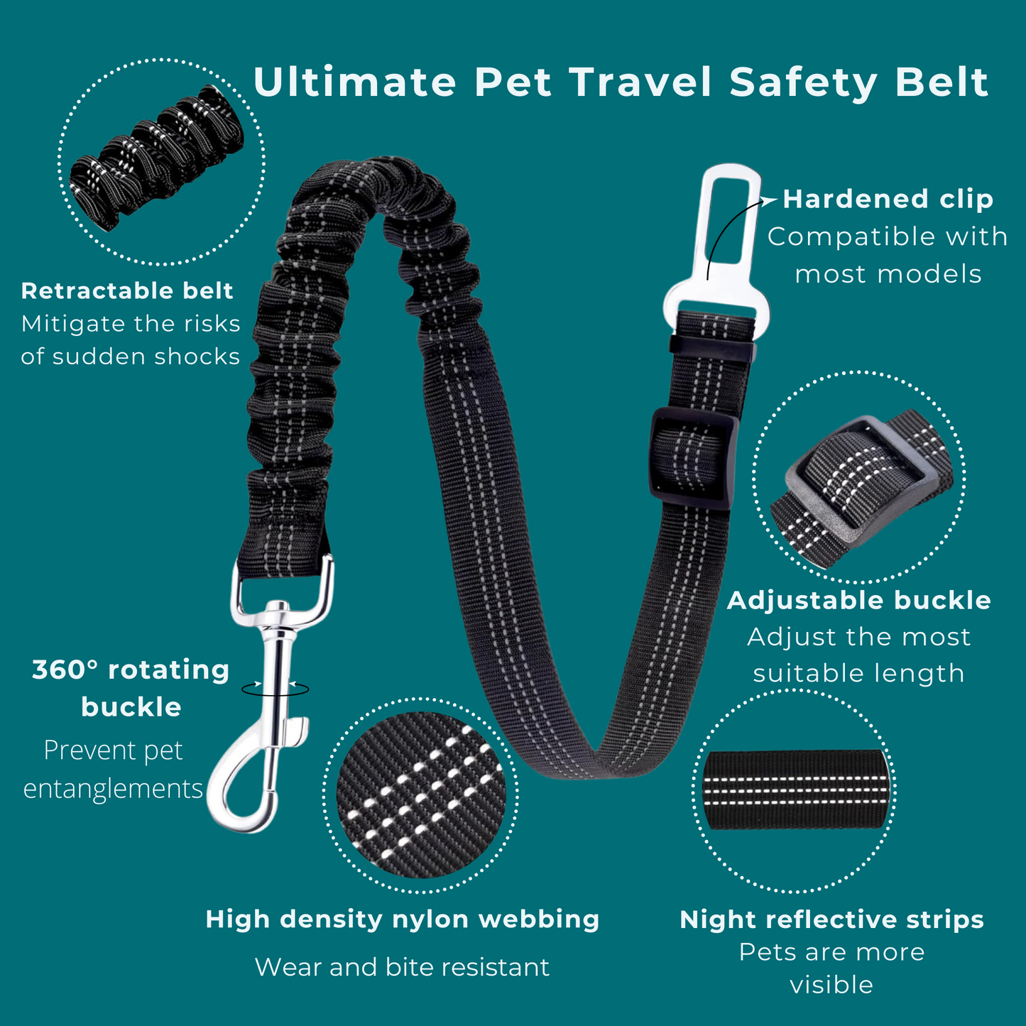 RideSafe™ Pet Seat Belt